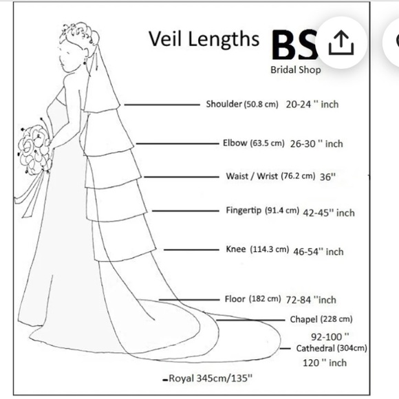 1” white Horsehair trim edge veil 2 layer with comb, blusher and pearls - Picture 6 of 8